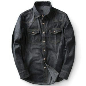 Chemise Western en Jean pour Homme