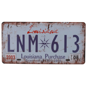 Plaque d'Immatriculation Louisiana