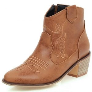 Bottines Cowboy Camel