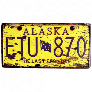 Plaque d'Immatriculation Alaska