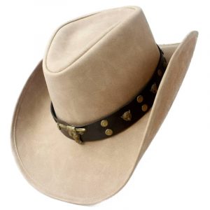 Chapeau de Cowboy Femme en Cuir