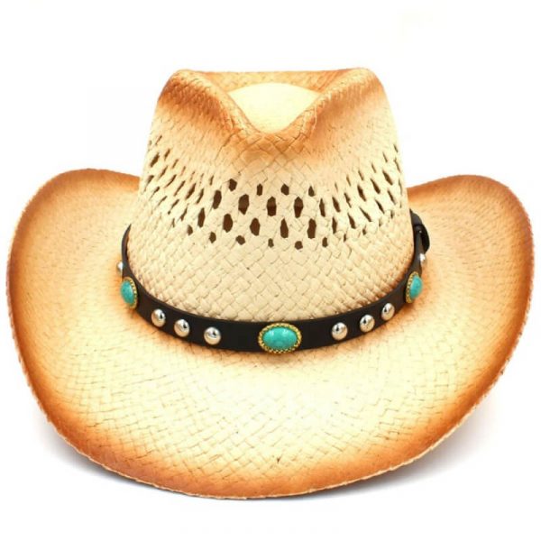 Chapeau de Cowboy Femme en Paille