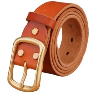 Ceinture Western avec Boucle en Or