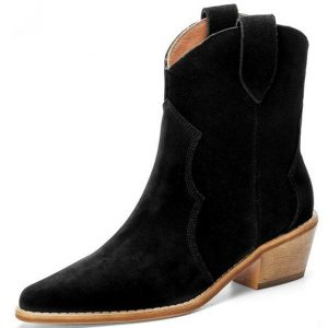 Bottines Cowboy en Daim