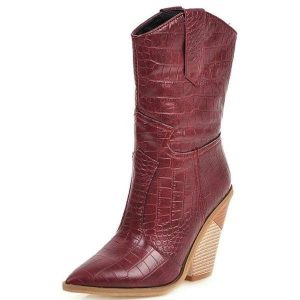 Bottes Western Bordeaux