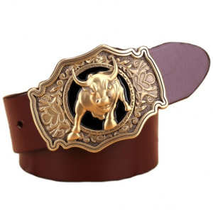 Ceinture de Cowboy avec Boucle Dorée