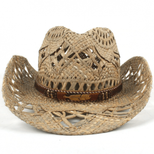 Chapeau Western en Paille Femme