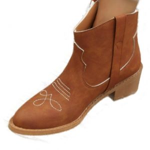 Bottines Style Santiags pour Femme