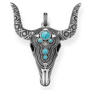 Pendentif Crâne de Buffle (Argent)