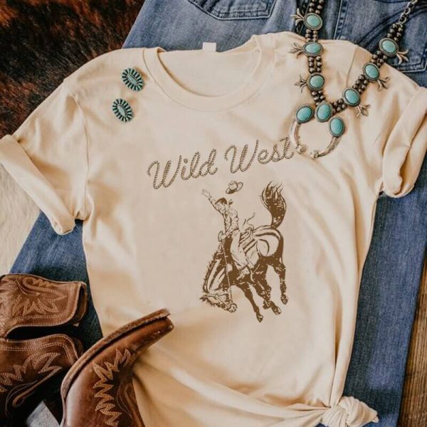 Tee Shirt Femme Motif Western